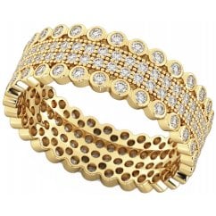 925 Silver Eternity Women's Band Ring