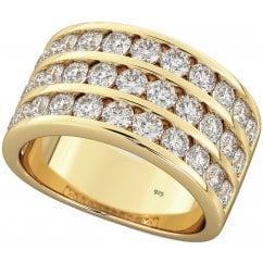 925 Silver Men's Cubic Zirconia Channel Set Gold Tone Ring 