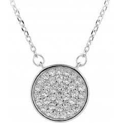 925 Sterling Silver Circle Pendant Necklace