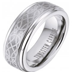 Celtic Knot Tungsten Carbide Comfort Fit Band Ring