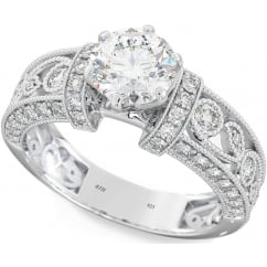 Filigree Design 925 Sterling Silver Ring 