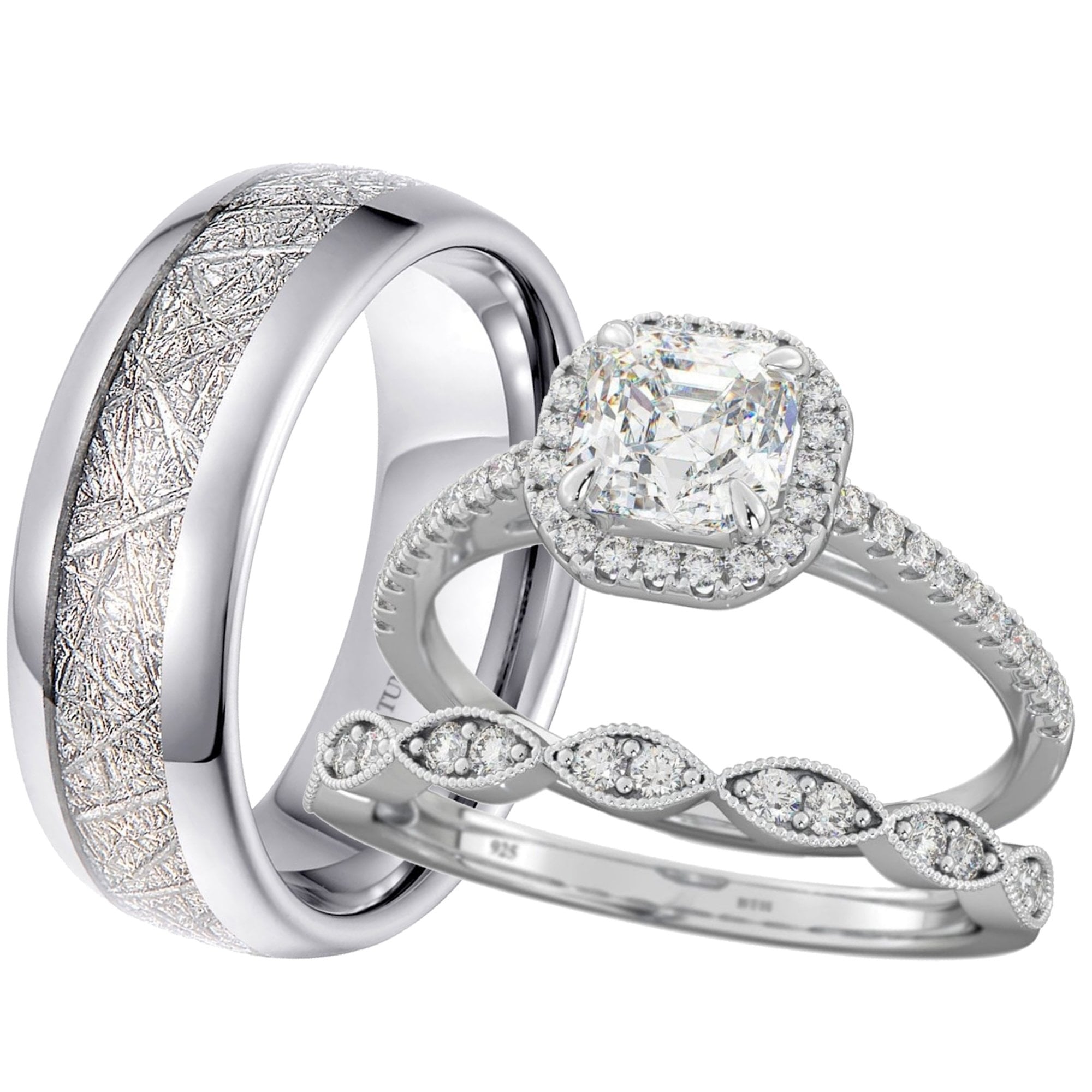 His Hers 3 Piece 925 Sterling Silver And Titanium CZ Wedding Ring Set C93d3237 B338 413d 8814 Dc2721bf01aa 1.62634d51b01092c07585f9bda8f4c40c