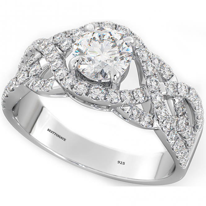 Luminosity Silver & Cubic Zirconia Ring