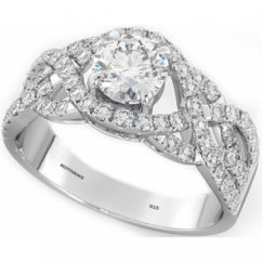 Luminosity Silver & Cubic Zirconia Ring