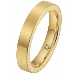 Mens Gold Tungsten Wedding Engagement Ring - 6mm Classic Band for Men & Women