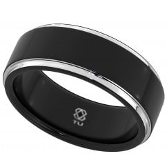 Men's Rings Black Tungsten Classic Comfort Fit Band