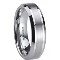 Mens Titanium Ring - Wedding Engagement Band Ring- 6mm