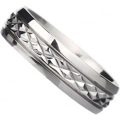 Mens TiTanium Ring With Engraved Inside With I Love You Unisex Wedding Band Ring