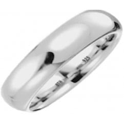 Mens/Unisex 925 Sterling Silver Band Ring - 6mm
