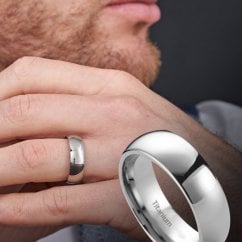 Mens/Womens 7mm Titanium Wedding Engagement Band Ring