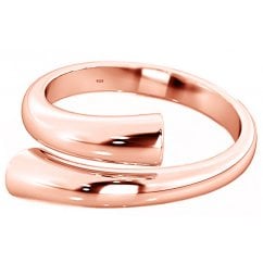 Sterling Silver Rose Gold plated Adjustable Thumb Ring
