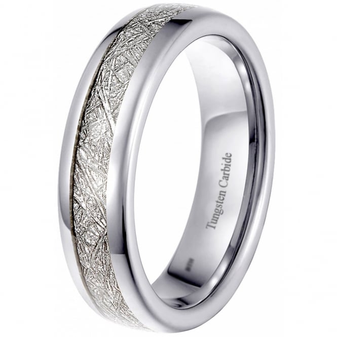 Tungsten Meteorite Wedding Eternity Ring for Men & Women