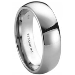 Unisex Mens Womens 6mm Titanium Wedding Band