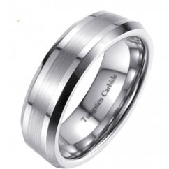 Unisex Tungsten Carbide Wedding Engagement Band Ring - Scratch Resistant -6mm