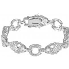 Women's Art Deco Sterling Silver Bracelet 